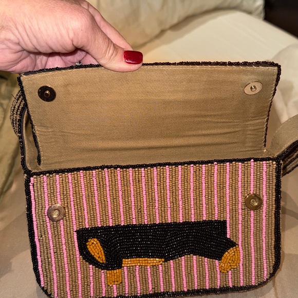 Anthropologie Beaded Dachshund purse - Picture 3 of 4